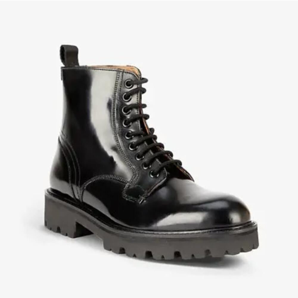 Ted Baker London Mascy Ankle Boots Black Buttery Leather Size 6 NIB Utilitarian